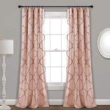 Load image into Gallery viewer, Avon Chenille Trellis Window Curtain Panel Set
