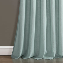 Carregar imagem no visualizador da galeria, Burlap Knotted Tab Top Window Curtain Panel Set
