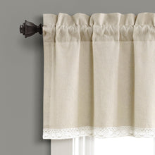 Load image into Gallery viewer, Linen Lace Valance
