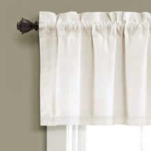 Load image into Gallery viewer, Linen Lace Valance
