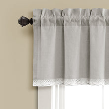 Load image into Gallery viewer, Linen Lace Valance
