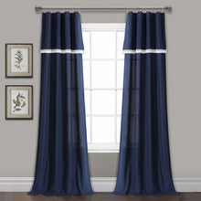 Carregar imagem no visualizador da galeria, Linen Lace Window Curtain Panel Set
