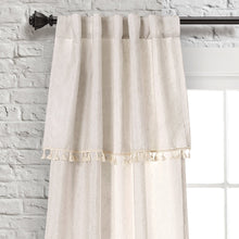 Load image into Gallery viewer, Ivy Tassel Window Curtain Panel Set
