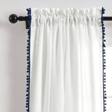 Load image into Gallery viewer, Pom Pom Window Curtain Panel
