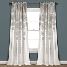 Load image into Gallery viewer, Stripe Medallion Light Filtering Window Curtain Set
