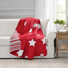 Load image into Gallery viewer, Star Reversible Cotton Throw
