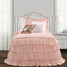 Cargar imagen en el visor de la galería, Allison Ruffle Skirt Bedspread Set
