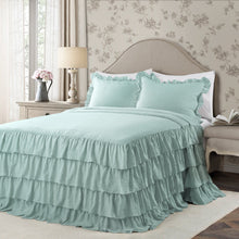 Cargar imagen en el visor de la galería, Allison Ruffle Skirt Bedspread Set
