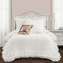 Load image into Gallery viewer, Ella Ruffle Lace Dorm Comforter Set
