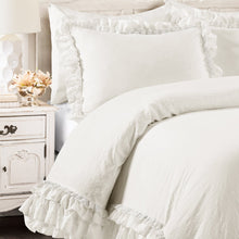 Load image into Gallery viewer, Ella Ruffle Lace 3 Piece Comforter Set
