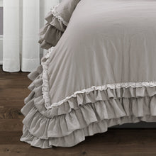 Load image into Gallery viewer, Ella Ruffle Lace Dorm Comforter Set
