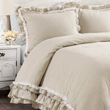 Load image into Gallery viewer, Ella Ruffle Lace 3 Piece Comforter Set
