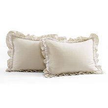 Load image into Gallery viewer, Ella Ruffle Lace 3 Piece Comforter Set
