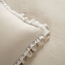 Load image into Gallery viewer, Ella Ruffle Lace 3 Piece Comforter Set
