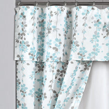 Cargar imagen en el visor de la galería, Weeping Flora Double Swag Shower Curtain 16 Piece Complete Set
