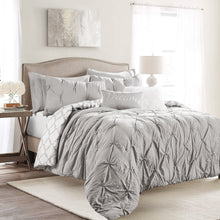 Load image into Gallery viewer, Ravello Pintuck Caroline Geo 7 Piece Comforter Set
