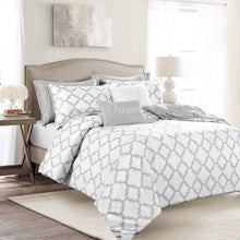 Load image into Gallery viewer, Ravello Pintuck Caroline Geo 7 Piece Comforter Set
