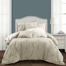 Cargar imagen en el visor de la galería, Ravello Pintuck Caroline Geo Comforter Set Back To Campus Dorm Room Bedding
