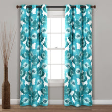 Cargar imagen en el visor de la galería, Julie Floral Insulated Grommet Blackout Window Curtain Panel Set
