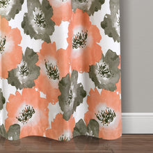 Load image into Gallery viewer, Julie Floral Insulated Grommet Blackout Window Curtain Panel Set
