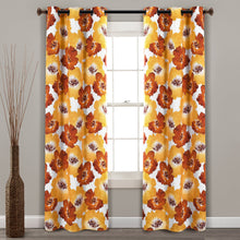 Cargar imagen en el visor de la galería, Julie Floral Insulated Grommet Blackout Window Curtain Panel Set
