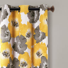 Load image into Gallery viewer, Julie Floral Insulated Grommet Blackout Window Curtain Panel Set
