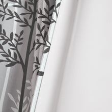 Cargar imagen en el visor de la galería, Linear Tree Insulated Rod Pocket Blackout Curtain Panel Set
