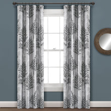 Cargar imagen en el visor de la galería, Linear Tree Insulated Rod Pocket Blackout Curtain Panel Set
