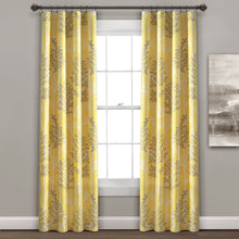 Cargar imagen en el visor de la galería, Linear Tree Insulated Rod Pocket Blackout Curtain Panel Set
