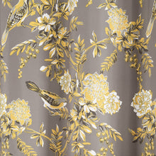 Cargar imagen en el visor de la galería, Farmhouse Bird And Flower Insulated Grommet Blackout Window Curtain Panel Set
