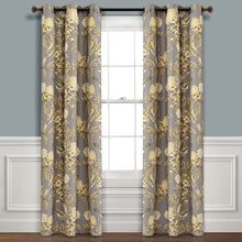 Carregar imagem no visualizador da galeria, Farmhouse Bird And Flower Insulated Grommet Blackout Window Curtain Panel Set
