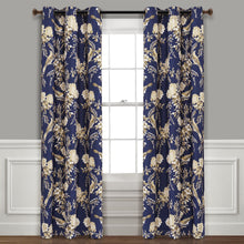 Carregar imagem no visualizador da galeria, Farmhouse Bird And Flower Insulated Grommet Blackout Window Curtain Panel Set
