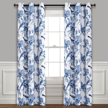 Load image into Gallery viewer, Farmhouse Bird And Flower Insulated Grommet Blackout Window Curtain Panel Set
