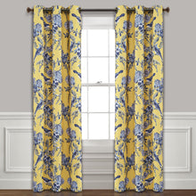 Carregar imagem no visualizador da galeria, Farmhouse Bird And Flower Insulated Grommet Blackout Window Curtain Panel Set
