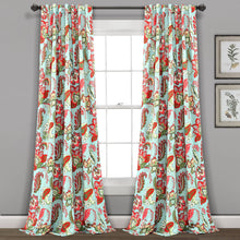 Load image into Gallery viewer, Zara Jacobean Light Filtering Window Curtain Panel Set
