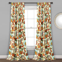 Load image into Gallery viewer, Zara Jacobean Light Filtering Window Curtain Panel Set
