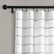 Load image into Gallery viewer, Ombre Stripe Yarn Dyed Recycled Cotton Blend Window Curtain Panel Set
