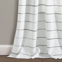 Carregar imagem no visualizador da galeria, Ombre Stripe Yarn Dyed Recycled Cotton Blend Window Curtain Panel Set
