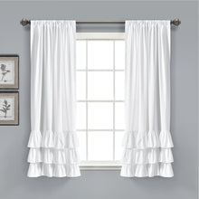 Load image into Gallery viewer, Allison Ruffle Window Curtain Panel Set
