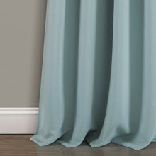 Cargar imagen en el visor de la galería, Insulated Knotted Tab Top Blackout Window Curtain Panel Set
