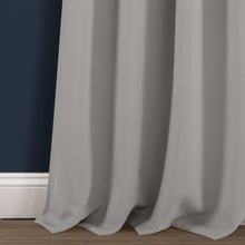 Cargar imagen en el visor de la galería, Insulated Knotted Tab Top Blackout Window Curtain Panel Set
