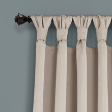 Load image into Gallery viewer, Insulated Knotted Tab Top Blackout Window Curtain Panel Set
