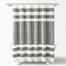 Cargar imagen en el visor de la galería, Cape Cod Stripe Yarn Dyed Cotton Shower Curtain
