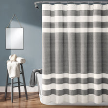 Load image into Gallery viewer, Cape Cod Stripe Yarn Dyed Cotton Shower Curtain
