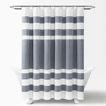 Load image into Gallery viewer, Cape Cod Stripe Yarn Dyed Cotton Shower Curtain
