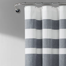 Load image into Gallery viewer, Cape Cod Stripe Yarn Dyed Cotton Shower Curtain
