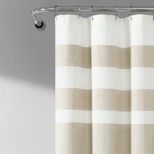 Cargar imagen en el visor de la galería, Cape Cod Stripe Yarn Dyed Cotton Shower Curtain
