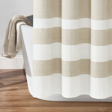 Load image into Gallery viewer, Cape Cod Stripe Yarn Dyed Cotton Shower Curtain
