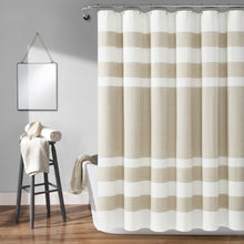 Cargar imagen en el visor de la galería, Cape Cod Stripe Yarn Dyed Cotton Shower Curtain
