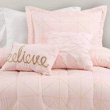 Carregar imagem no visualizador da galeria, Trio Geo Metallic Print Comforter Set
